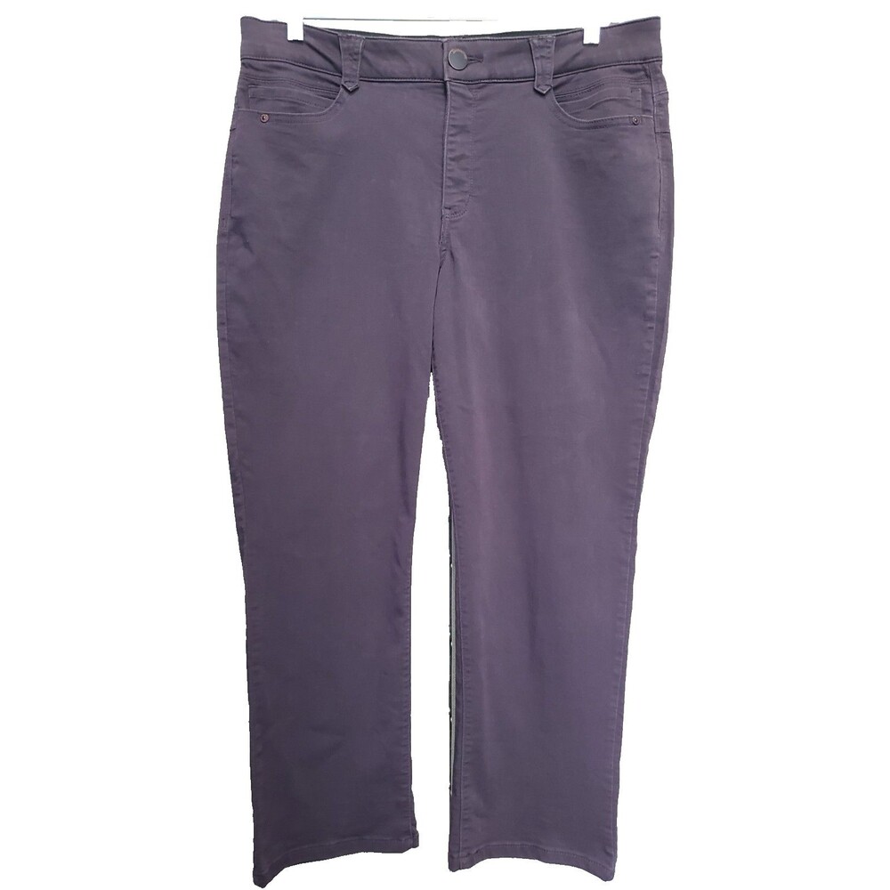 Democracy "Ab" Solution Purple Straight Leg Denim Pants 16P Petite BP1560PEX2